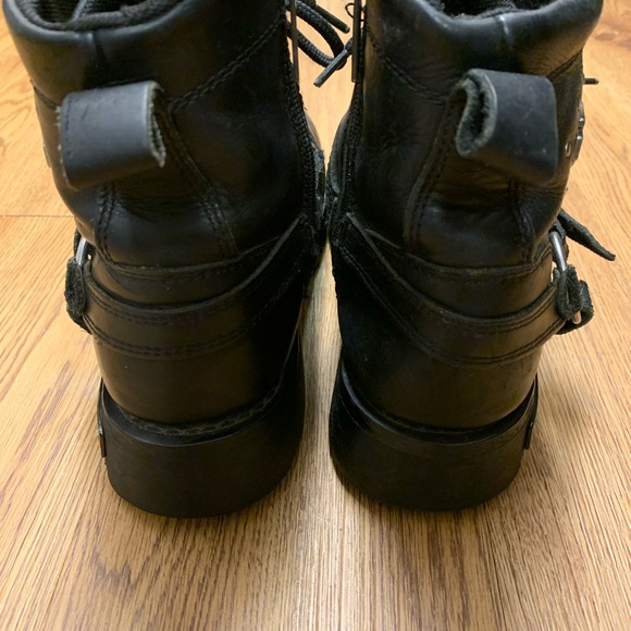 Women’s, black, Harley Davidson boots. 8.5. - Picture 4 of 9